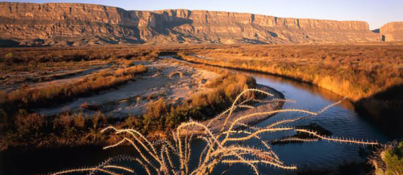A river in the Santa Elena Canyon.