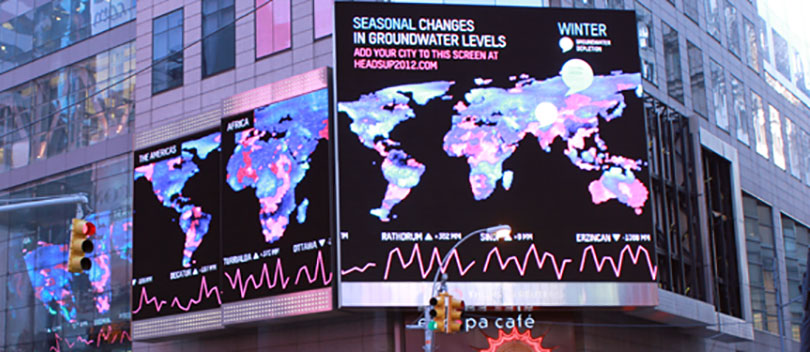 Times Square billboard.