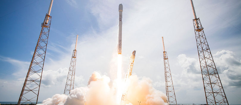 Rocket taking off.