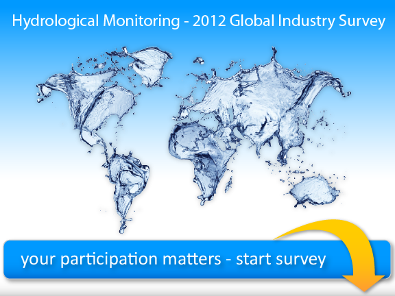 Hydrological Monitoring 2012 Global Industry Survey graphic.