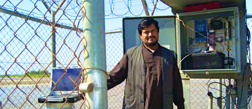 A hydrologist in India.