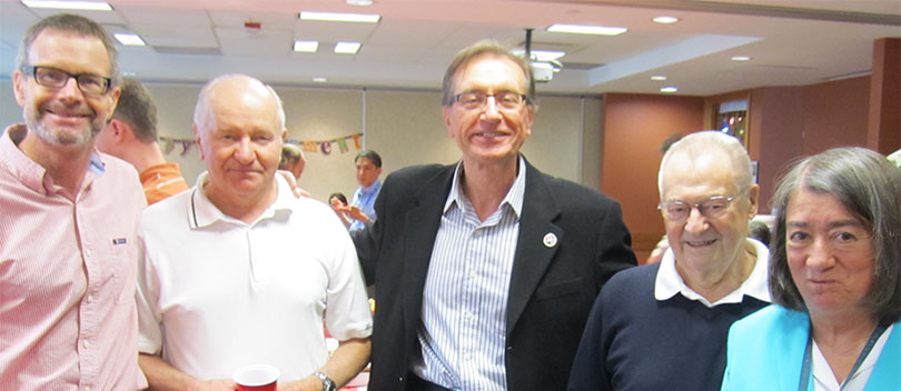 Stu Hamilton and Bruno Tassone with others.