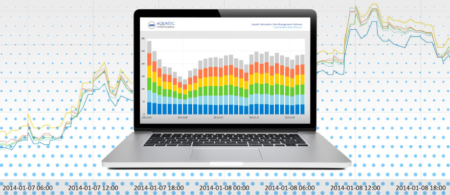 Laptop with Data Spreadsheet.