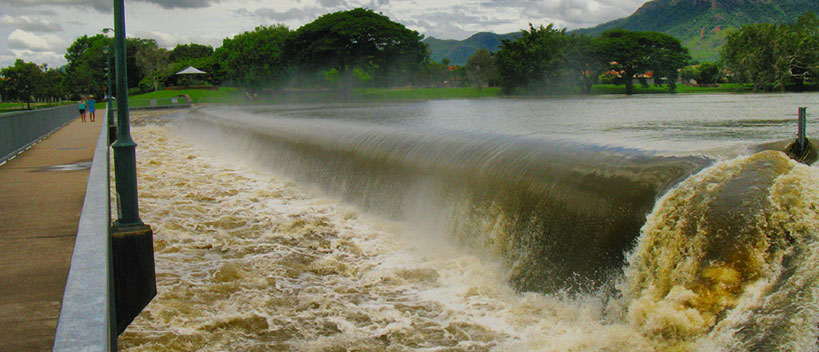 The Wivenhoe Dam in Queensland, Australia.