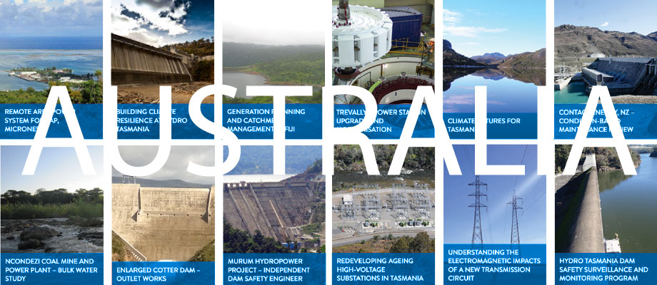 Images of Hydro Power Generators in Australia.