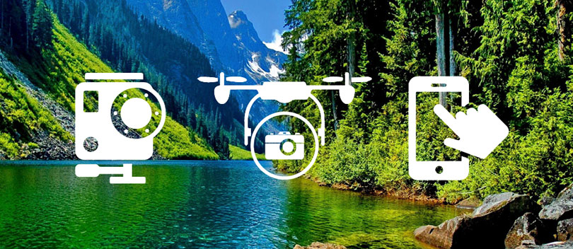 An image with digital imaging tools that relate to hydrology.