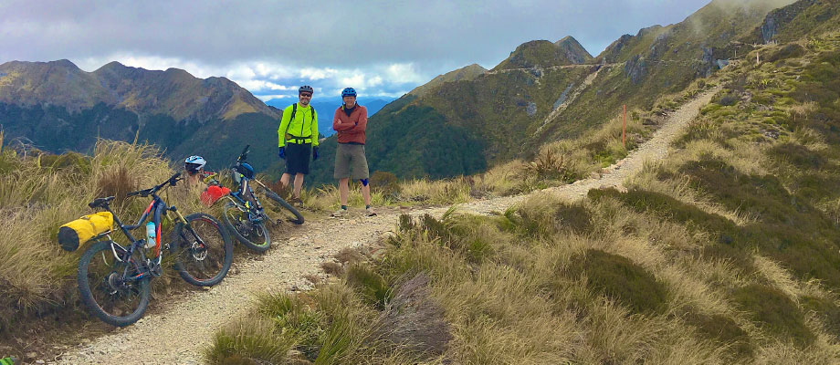 Stu Hamilton (Author, Hydrology Corner Blog) and Martin Doyle (Tasman District Council) contemplating the New Zealand landscape from the perspective of the Old Ghost Road.