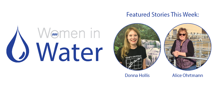 Women in Water, Donna Hollis and Alice Ohrtmann.