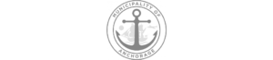 Municipality of Anchorage logo in grey.