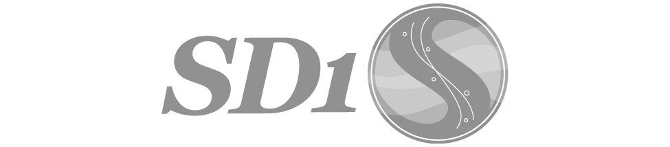 SD1 logo in grey.