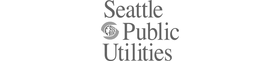 Grey Seattle Public Utilities logo.
