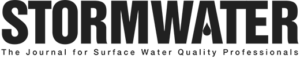 Black Stormwater Journal logo with tagline.
