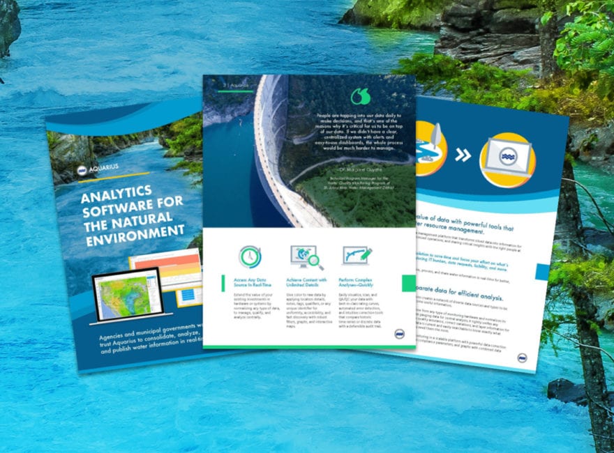 Aquarius Brochure: Analytics Software for the Natural Environment