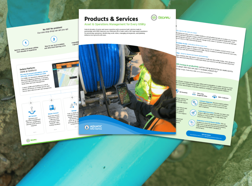 Sedaru Product &#038; Services: Asset &#038; Operations Management for Every Utility