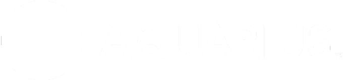 Aquarius White Logo Tm