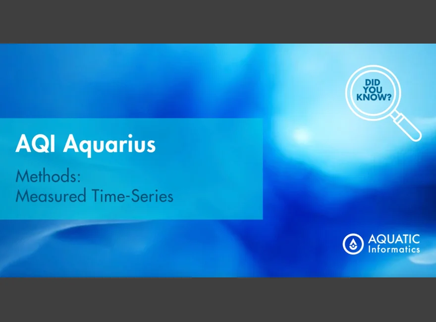 Aquarius Methods: Measured Time Series Thumbnail