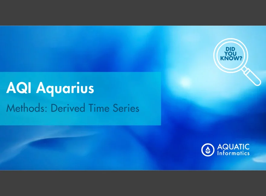 Aquarius Methods: Derived Time Series Thumbnail